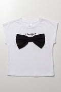 Bow Boxy T-Shirt White