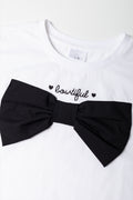 Bow Boxy T-Shirt White (1)
