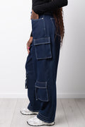 Cargo Denim Jeans Blue (1)