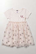 Bow Tulle Dress Cream