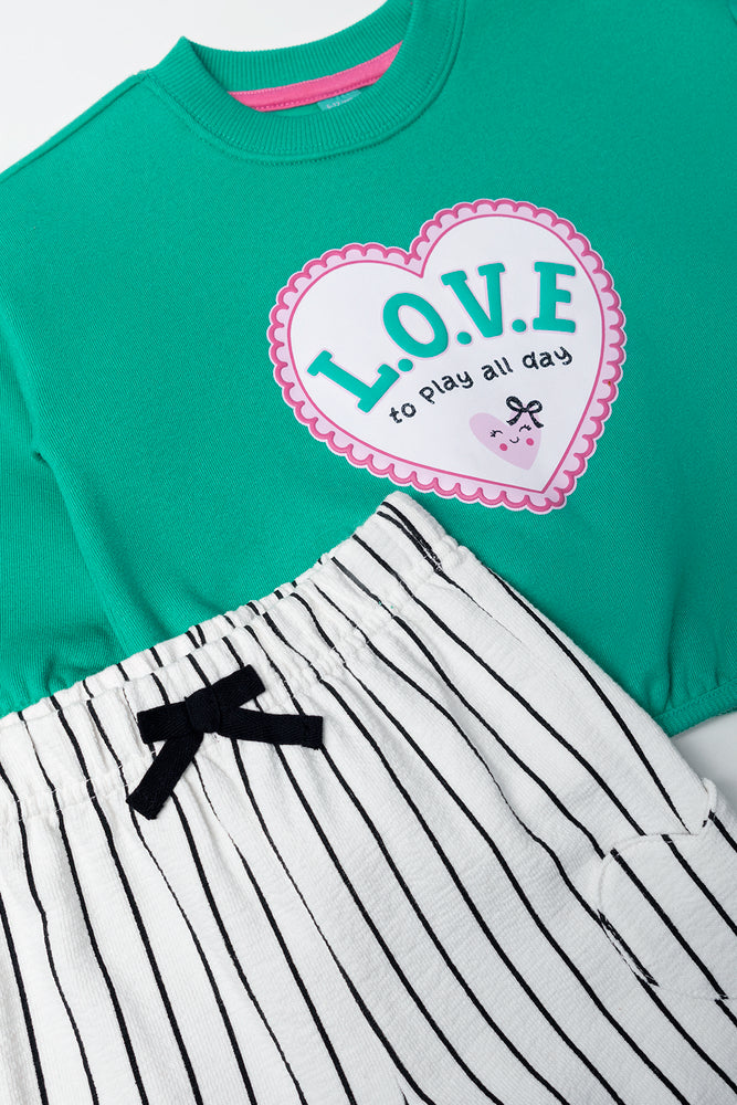 Tracktop And Wideleg Pants Set Mulitcolour (1)