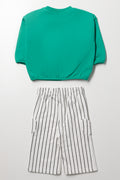 Tracktop And Wideleg Pants Set Mulitcolour (2)