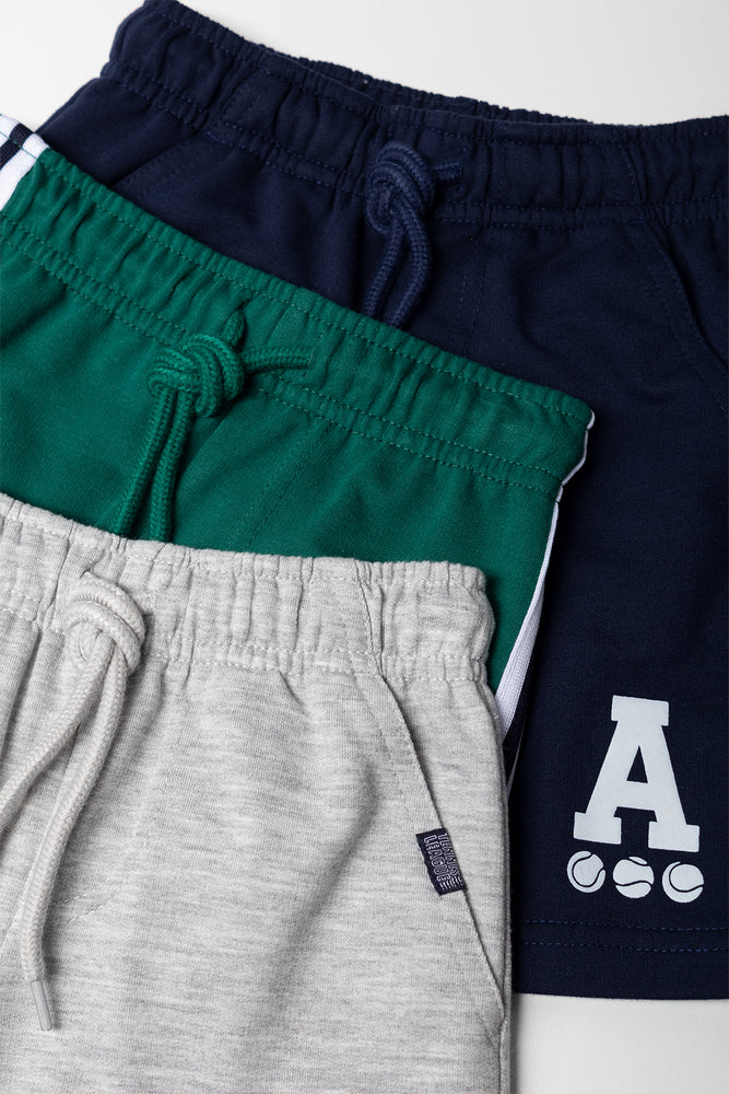 3 Pack Knit Shorts Set (1)