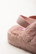 Plush Sling Back Slippers Dusty Pink (3)