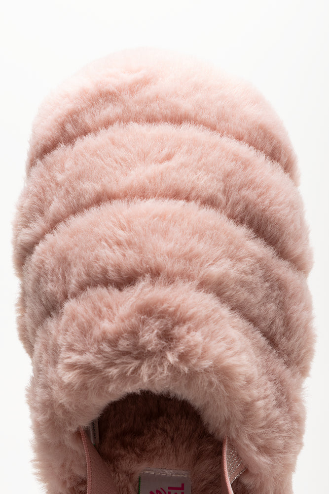 Plush Sling Back Slippers Dusty Pink (4)