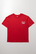 Short Sleeve Printed T-Shirt Red