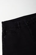 Versatile Black Denim Shorts (1)