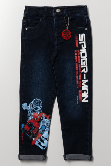 Spider-Man Skinny Denim Jeans Blue