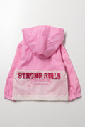 Pink Heart Detail Colourblock Windbreaker (2)