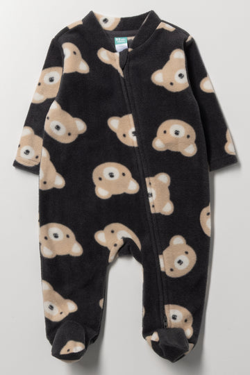 Bear Sleepsuit Grey