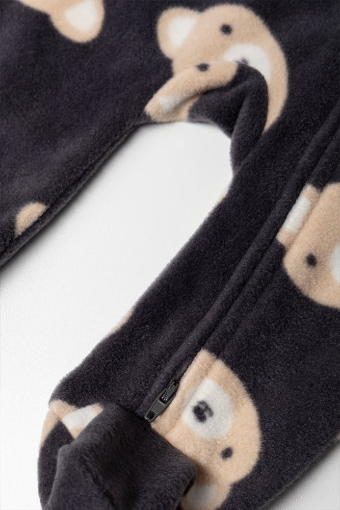 Bear Sleepsuit Grey (2)