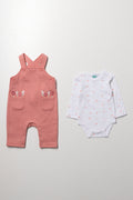 Floral Embroidered Baby Dungaree Set (3)