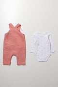 Floral Embroidered Baby Dungaree Set (4)