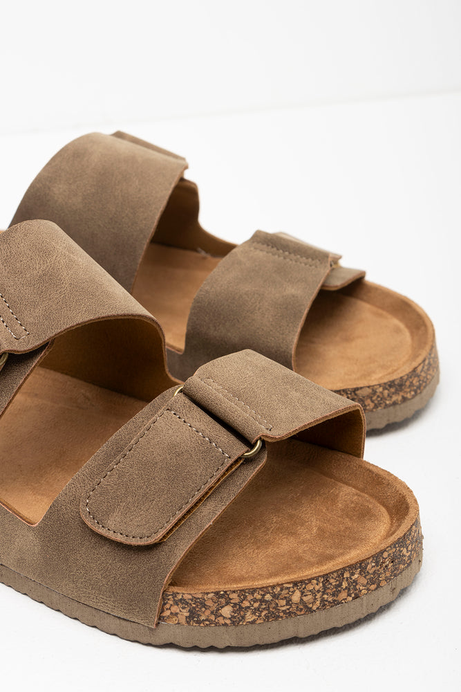 Brown Double Band Sandals (2)