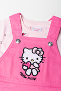 Hello Kitty Pinafore Set Pink (1)