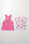 Hello Kitty Pinafore Set Pink (3)