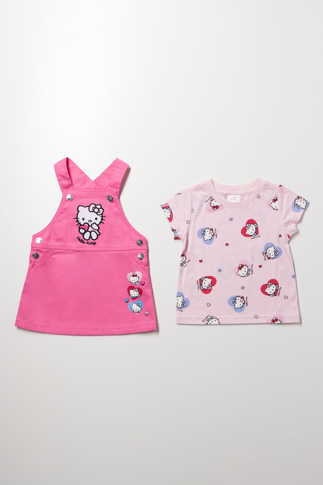 Hello Kitty Pinafore Set Pink (3)