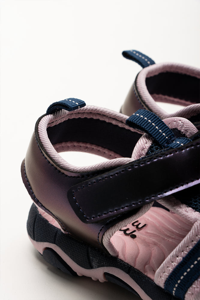 Toggle Sandals Navy & Pink (3)