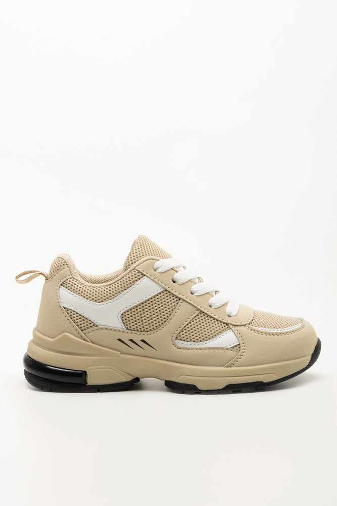 Lace Up Sneaker Natural (1)