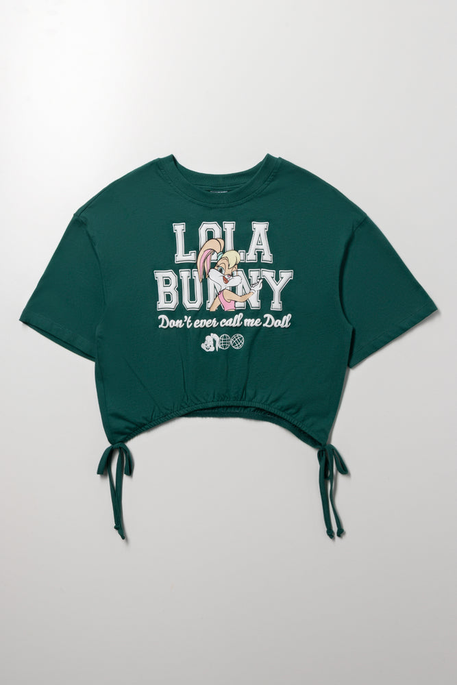 Lola Bunny Boxy T-Shirt Green