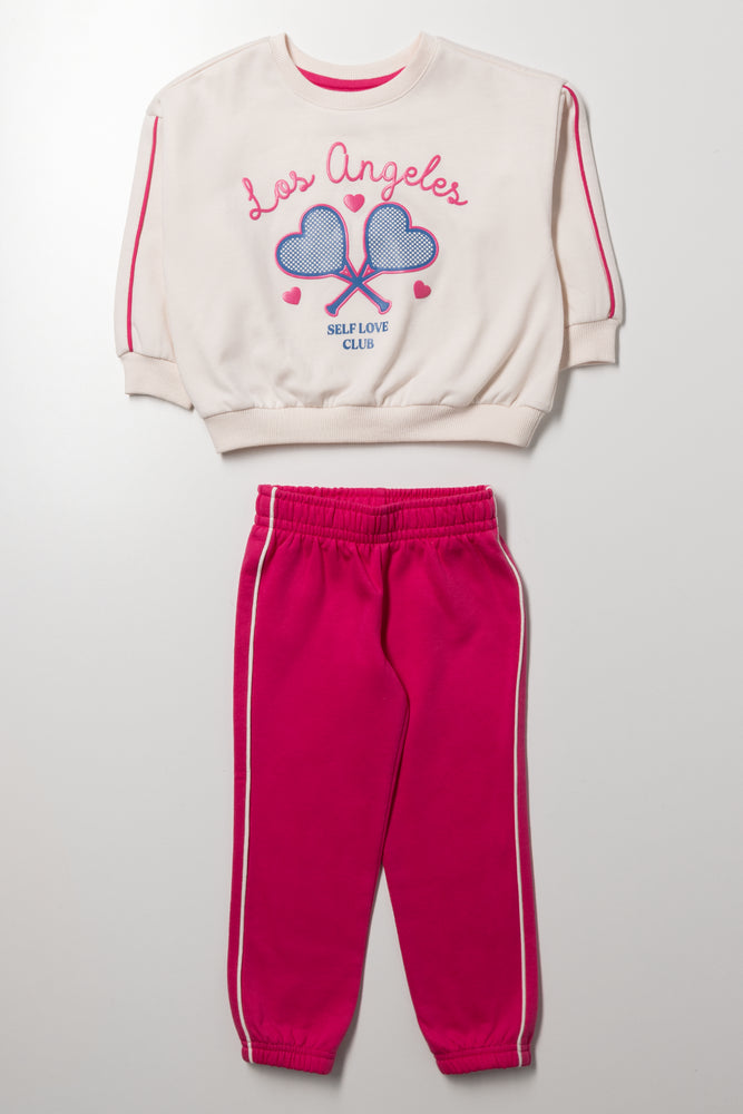 Los Angeles Tennis Tracksuit Pink