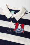 Navy Stripe Long Sleeve Golfer (1)