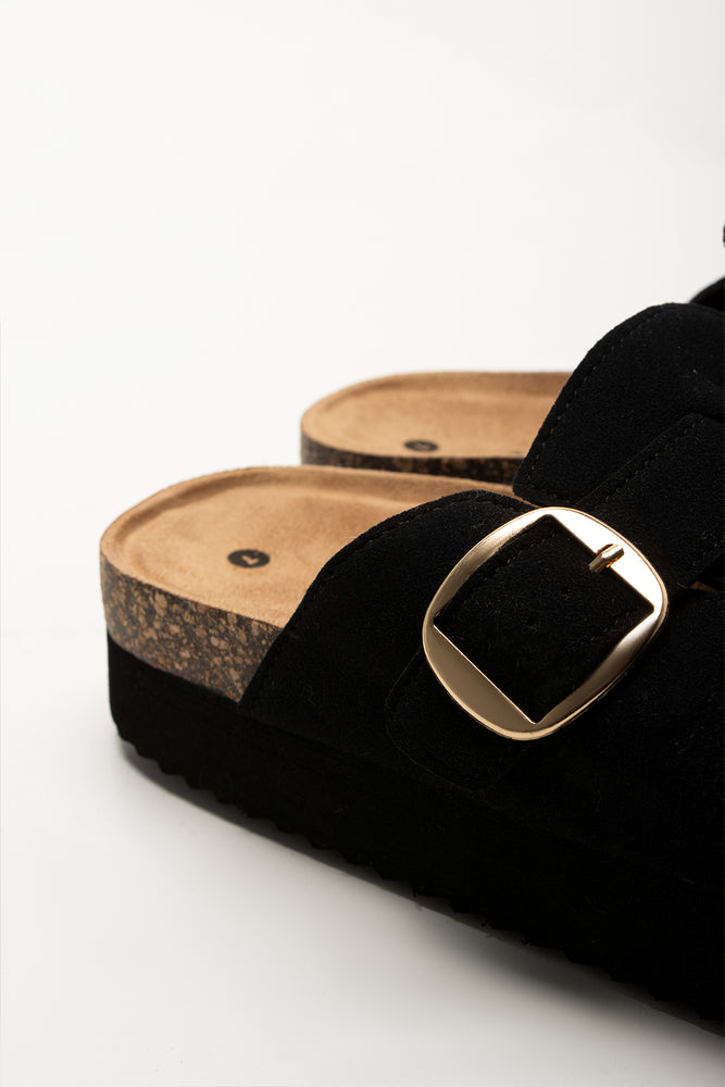 Buckle Mules Black (3)