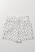 Spot Textured Shorts White (2)