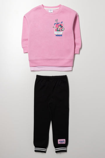 Minnie Mouse Leggings Set Pink