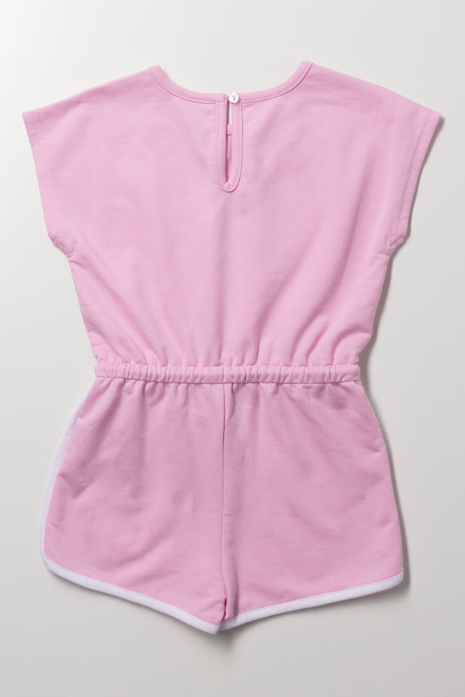 Pink Minions Graphic Fleece Shortall (2)