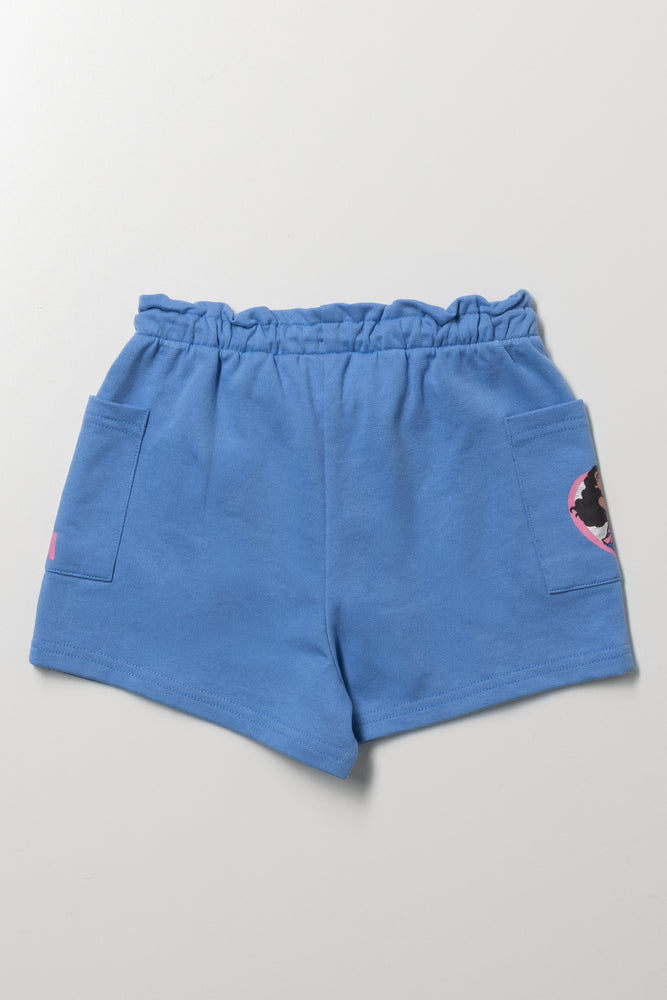 Moana Patch Pockets Shorts Blue (2)