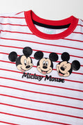 Striped Mickey Mouse Baby T-Shirt (1)