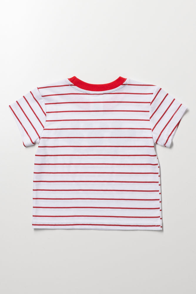 Striped Mickey Mouse Baby T-Shirt (2)