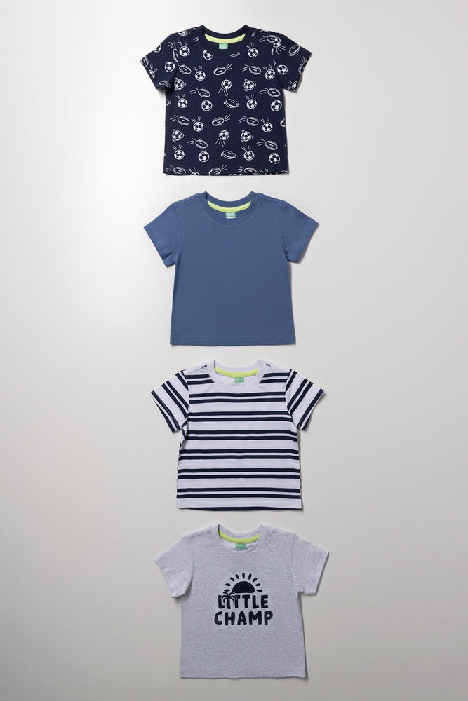 4 Pack Boys Cotton T Shirts