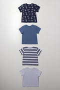 4 Pack Boys Cotton T Shirts (2)