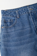 Denim Jeans with Diamante Turn Up (1)