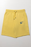 Black Contrast Stitch Utility Shorts