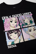 Black Oversized Graphic T-Shirt (1)