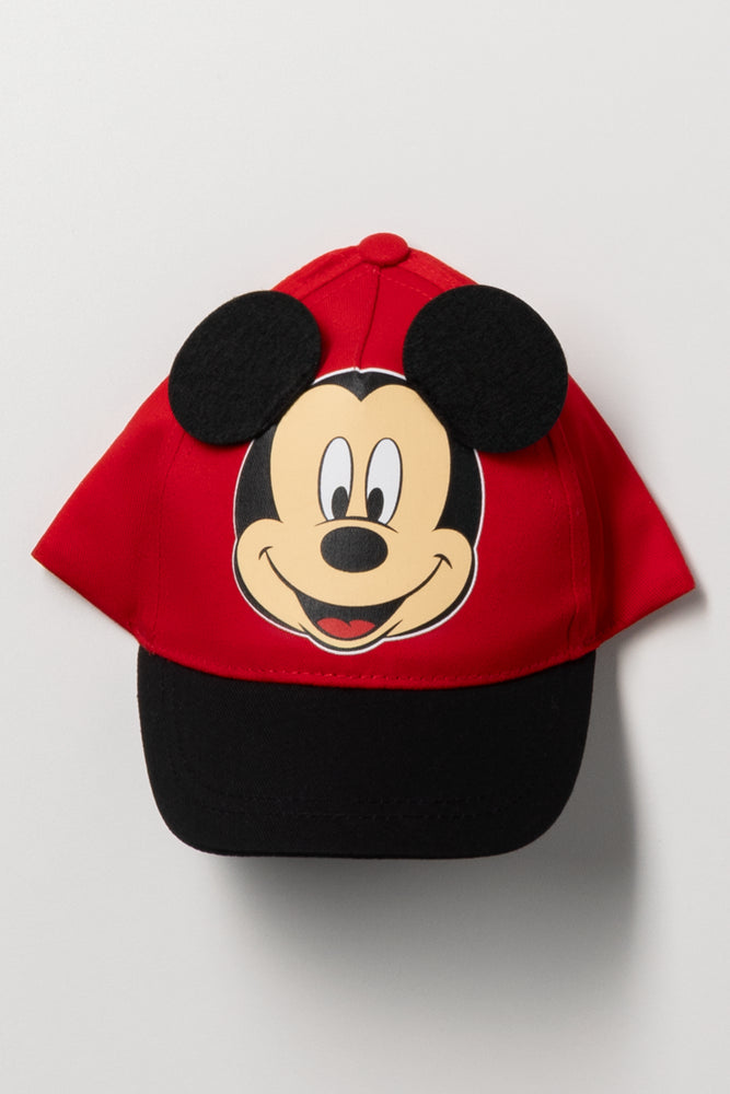 Mickey Mouse Red Peak Cap