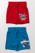 Spidey 2 Pack Shorts Red