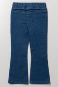 Bow Embroidered Flare Leg Jegging (2)