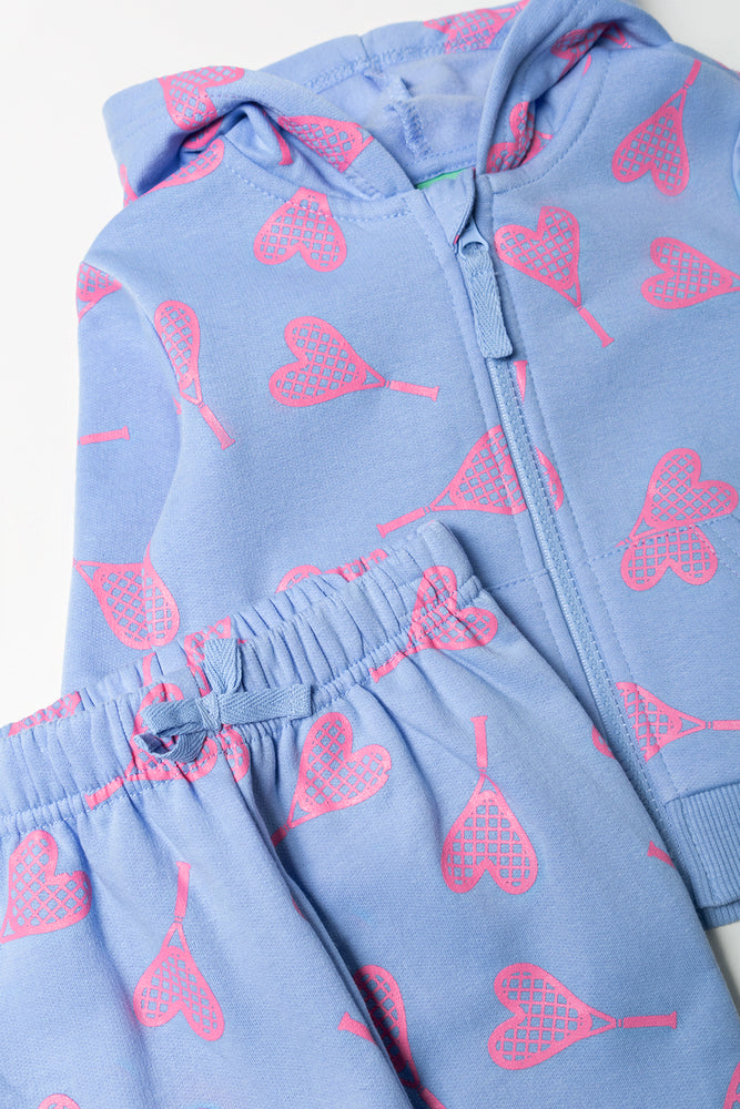Blue Tennis Heart Tracksuit Set (1)