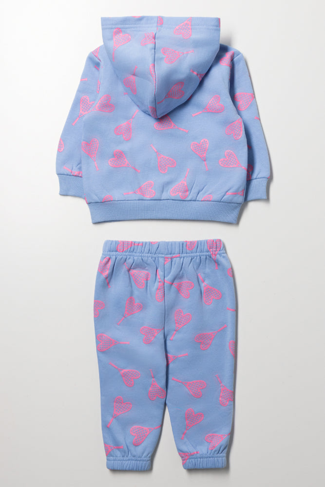 Blue Tennis Heart Tracksuit Set (2)