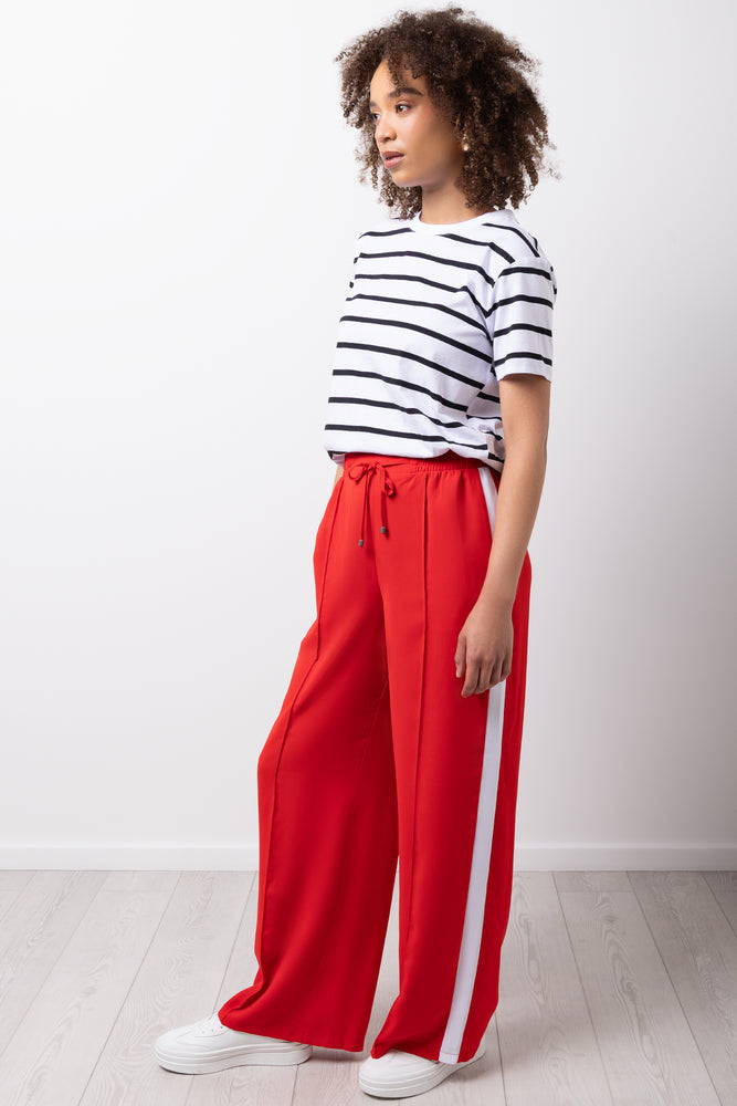 Short Sleeve Stripe Crewneck T-Shirt (1)