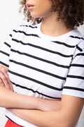 Short Sleeve Stripe Crewneck T-Shirt (3)