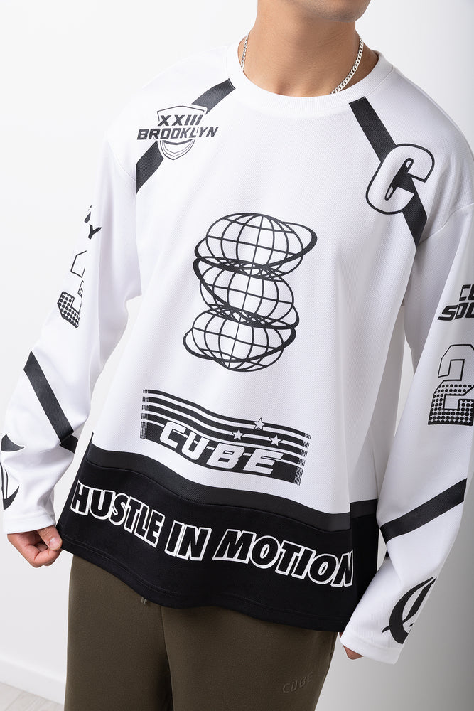 Graphic Print Hockey Jersey (3)