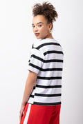 Striped Heavyweight Crew Neck T-Shirt (2)
