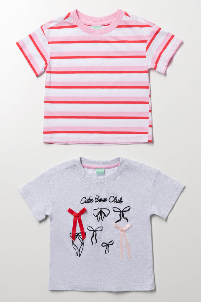 Striped and Graphic Girls T-Shirts