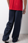 Navy Straight Leg Tricot Trackpants (2)