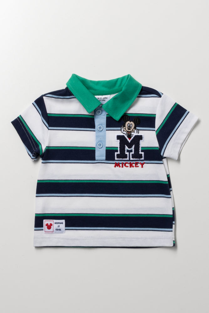 Blue White Stripe Short Sleeve